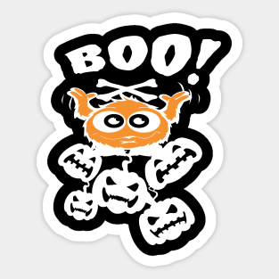 Pumpkin Halloween Witch Party Costume Gift Sticker